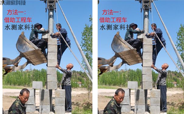 缆道测流配重安装方法